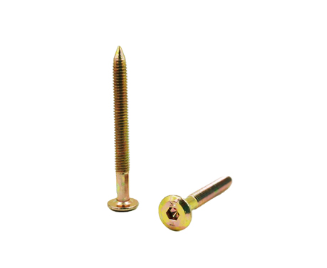 黃鋅平頭內(nèi)六角家具螺絲